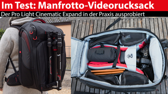 Manfrotto Pro Light Cinema Expand: Videorucksack im Test