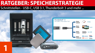 Speicherstrategie: Schnittstellen - USB 3.1, Thunderbolt 3 und mehr