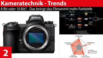 Kameratechnik-Trends: 8 Bit oder 10 Bit?