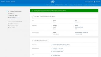 Intel Treiber Support Assistent web