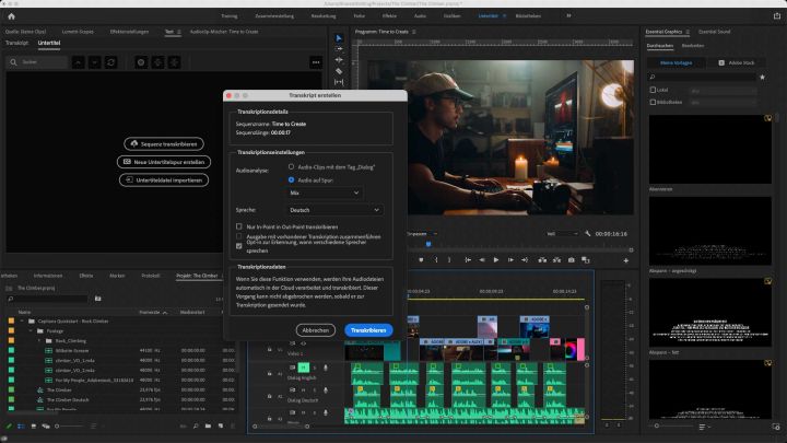Adobe Creative Cloud: Premiere Pro mit mehr Automatiken