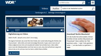 WDR Videos digitalisieren