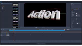 Corel VideoStudio 2018 3D Titel Editor web
