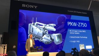 IBC 2019: Sony PXW-Z750 - 4K-Drei-Chip-Schultercamcorder