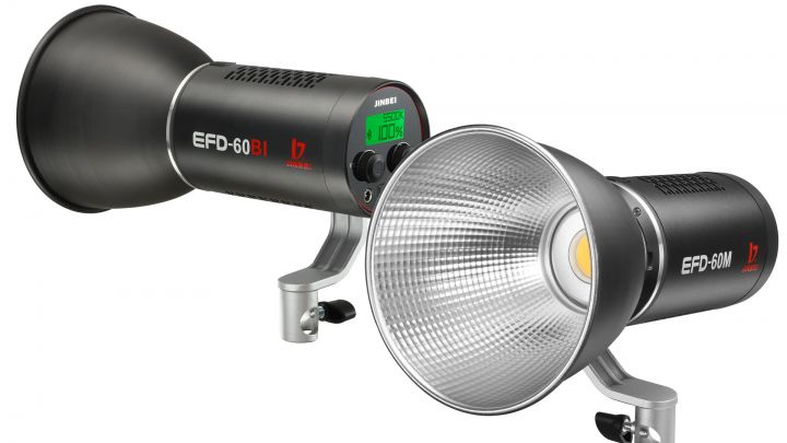 Jinbei EFD-60M und EFD-60Bi: kompakte LED-Dauerlichter