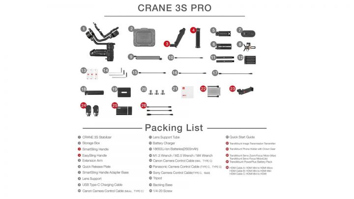 Zhiyun Crane S3 Pro Kit