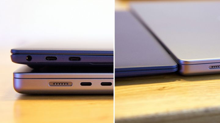 13 Huawei MateBook X Pro hoehe vergleich seite vorne web